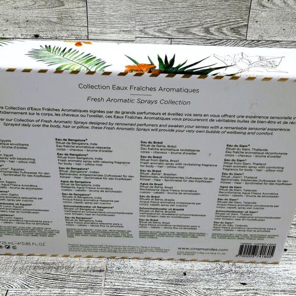 Brand New Cinq Mōndes Spa Paris Fresh Aromatic Sprays Collection (4*0.85 FL OZ) - Picture 5 of 5